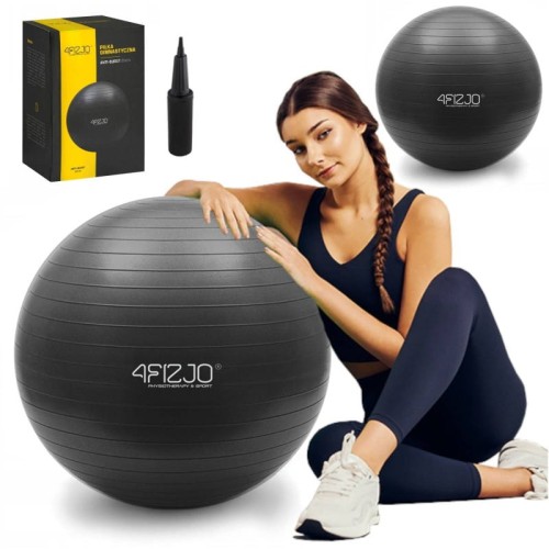 Piłka RehBall 75cm czarna