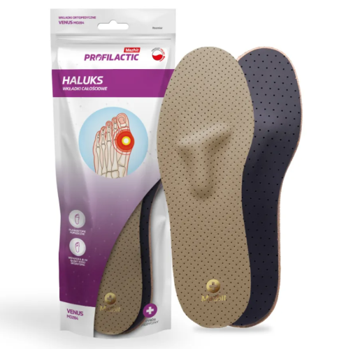 Wkładki Mazbit VENUS na haluksy i płaskostopie poprzeczne
