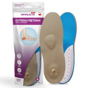 Wkładki ortopedyczne na ostrogę piętową i ból pięt Mazbit Carlo