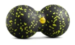 Duoball duży podwójna piłeczka do masażu śr. 8cm czarno-żółty 4Fizjo
