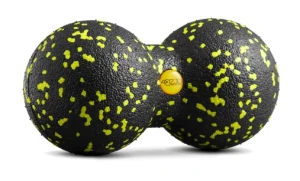 Duoball duży podwójna piłeczka do masażu śr. 8cm czarno-żółty 4Fizjo
