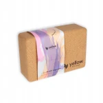 Kostka do jogi yellowBLOCK Yoga Cork, korkowa