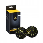 Duoball podwójna piłeczka do masażu śr. 8cm czarno-żółty yellowSport