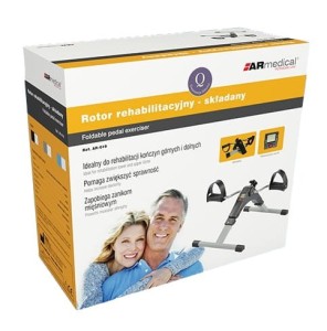 Rotor rehabilitacyjny składany,  z licznikiem AR-019 czarny