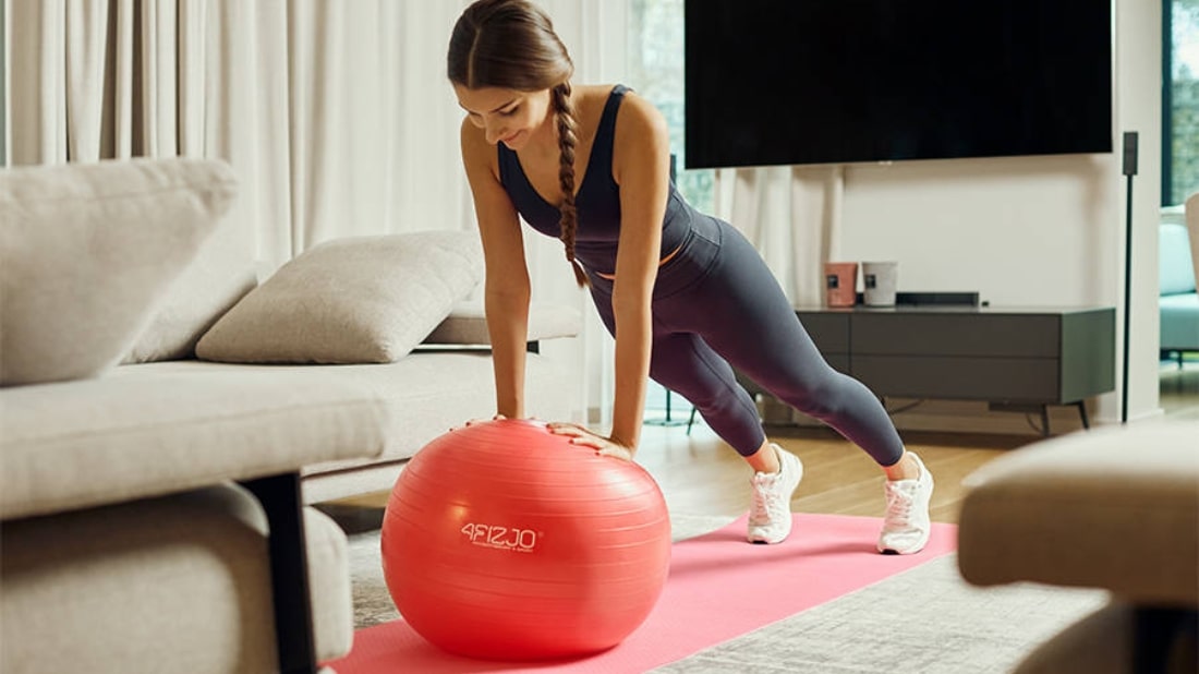 Piłka RehBall 55 różowa