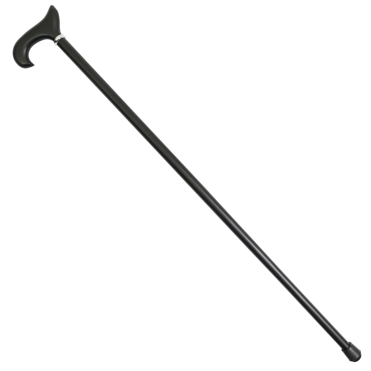 czarna laska drewniana ozdobna