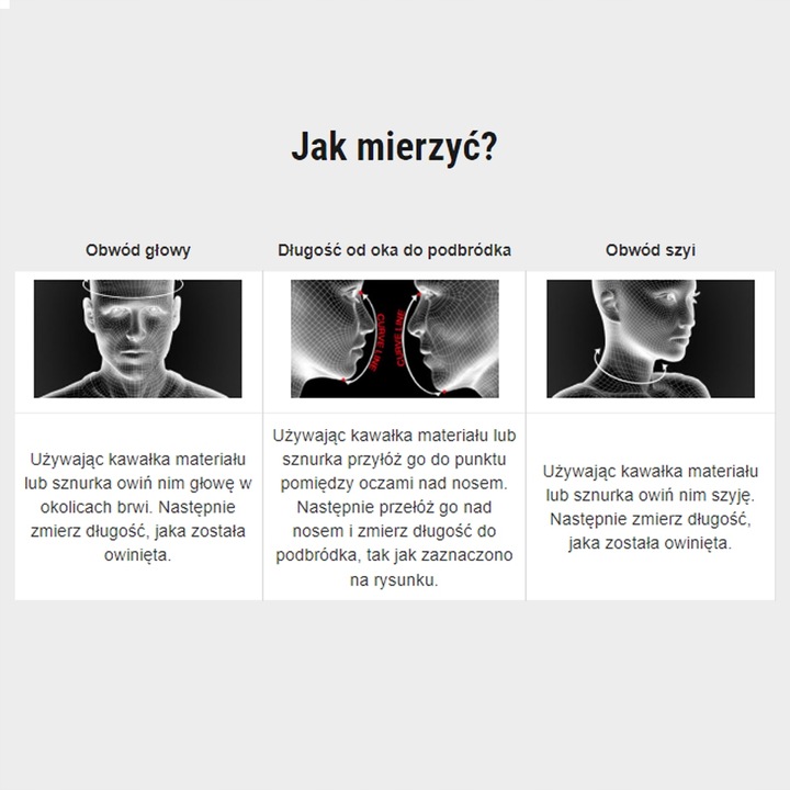 Jak dobrać rozmiar maski antysmogowej